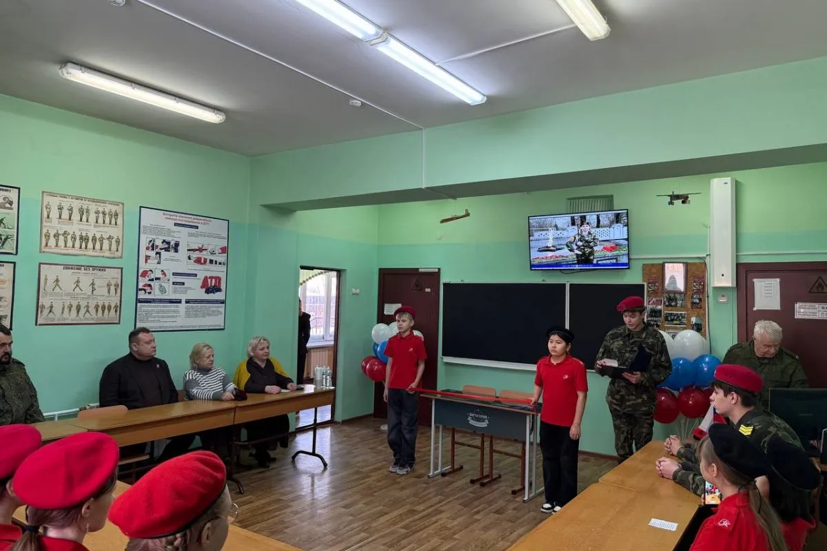 В Красноярске открыли Парту Героя в школе №39